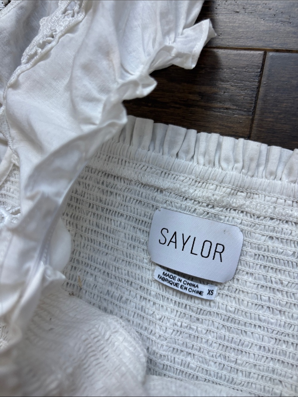 SAYLOR Elin embroider Eyelet Lace Midi Dress - Picture 10 of 14